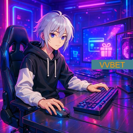 Imagem promocional da VVBET mostrando a plataforma e suas vantagens