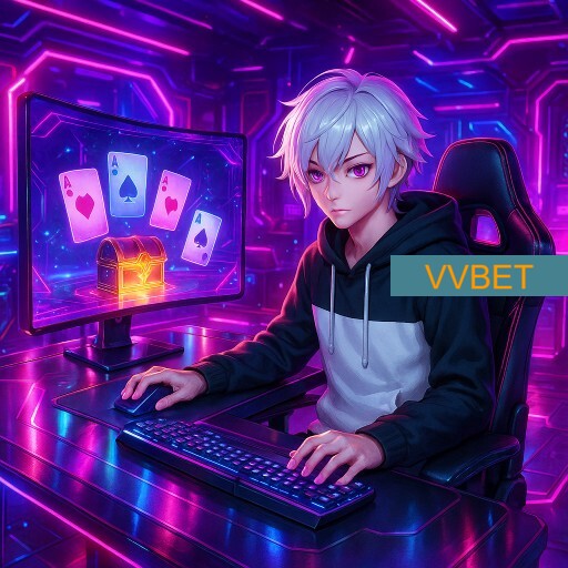 Imagem promocional da VVBET mostrando a plataforma e suas vantagens